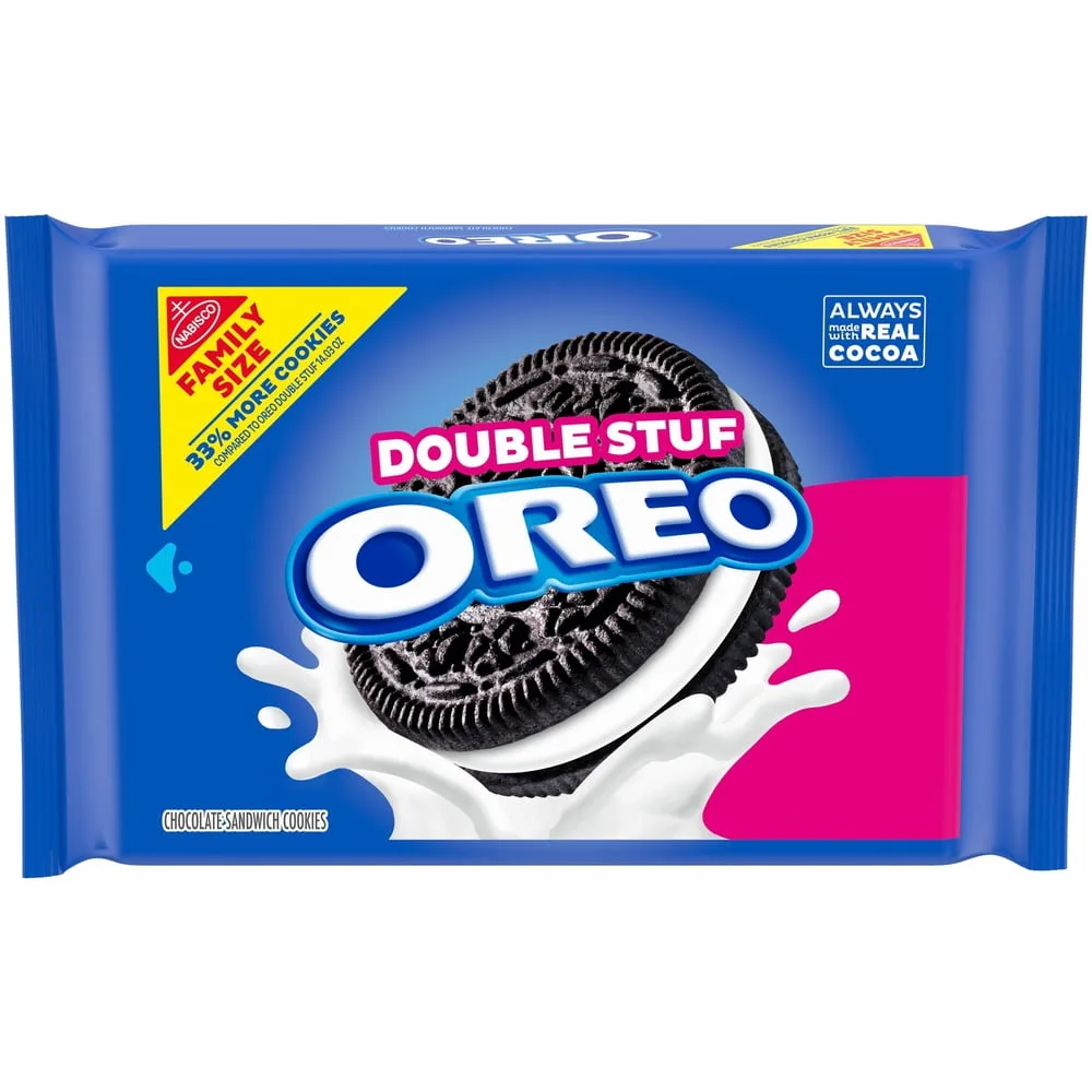 Double Stuf Chocolate Sandwich Cookies, Family Size